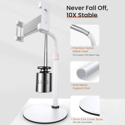 Suport Birou Lisen pentru Telefon / Tableta, 4.7inch - 12.9inch, Negru YL0420050002