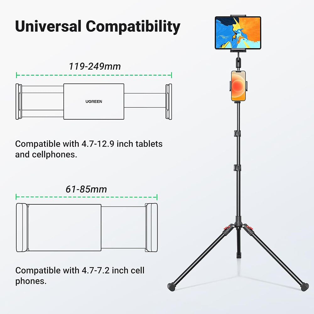 Suport Podea UGREEN LP585 pentru Telefon / Tableta, Universal, Negru