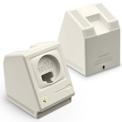 Suport Spigen Classic LS pentru Incarcator Wireless Apple Watch Series, Crem AMP11668