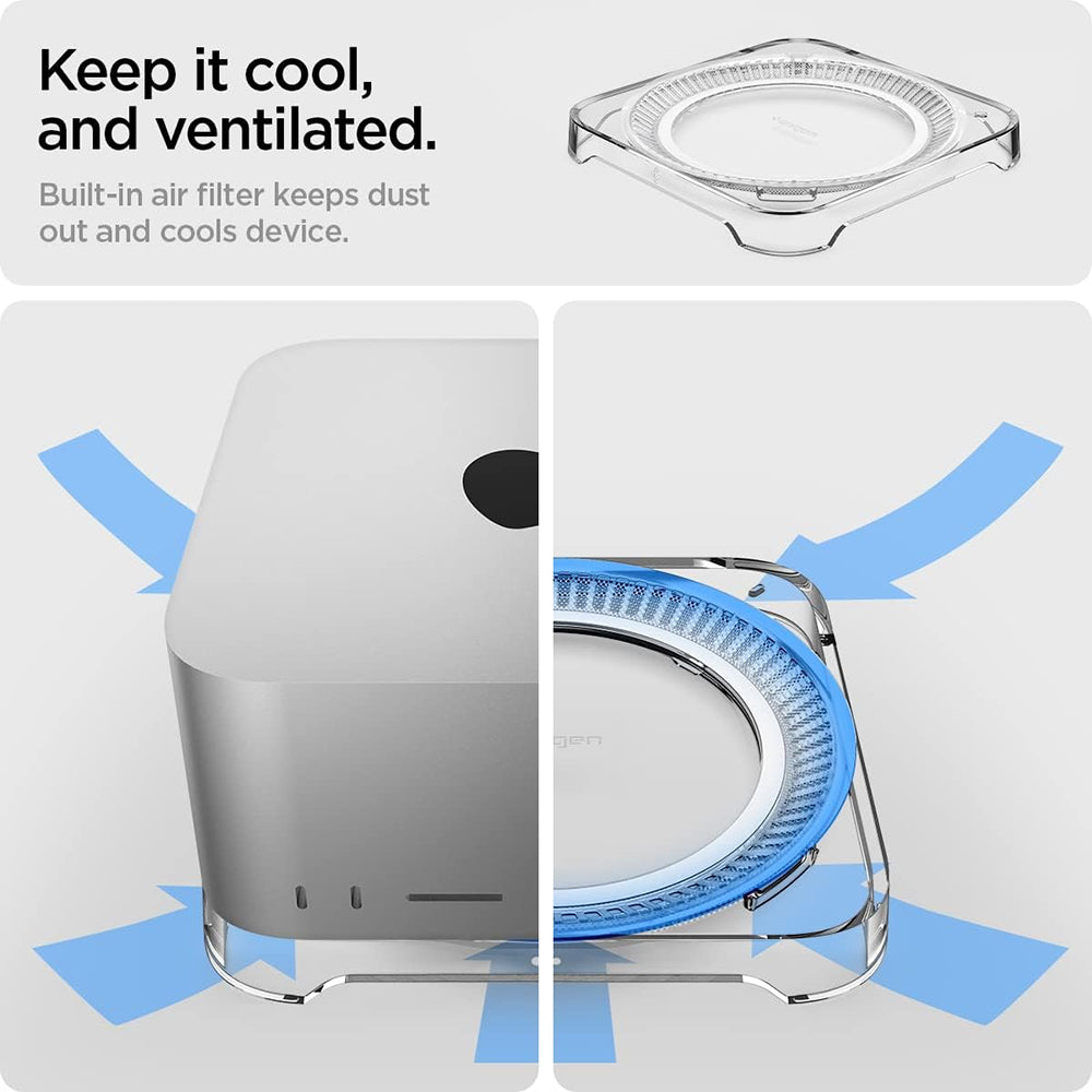 Suport Spigen LD202 pentru Apple Mac Studio, Transparent AMP04796