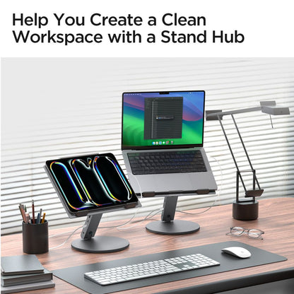 Suport Spigen LD204H pentru Laptop, Argintiu