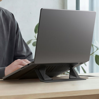 Suport Spigen Slim Fold LD201-S6 pentru Laptop max. 14inch, Negru AMP11115