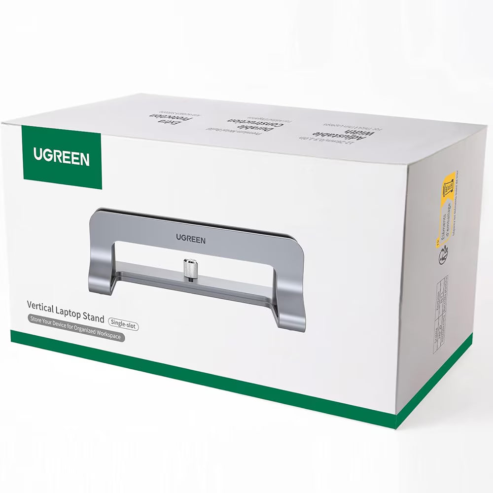 Suport Vertical UGREEN LP258 (29277) pentru Laptop cu grosime 12mm - 26mm, Argintiu
