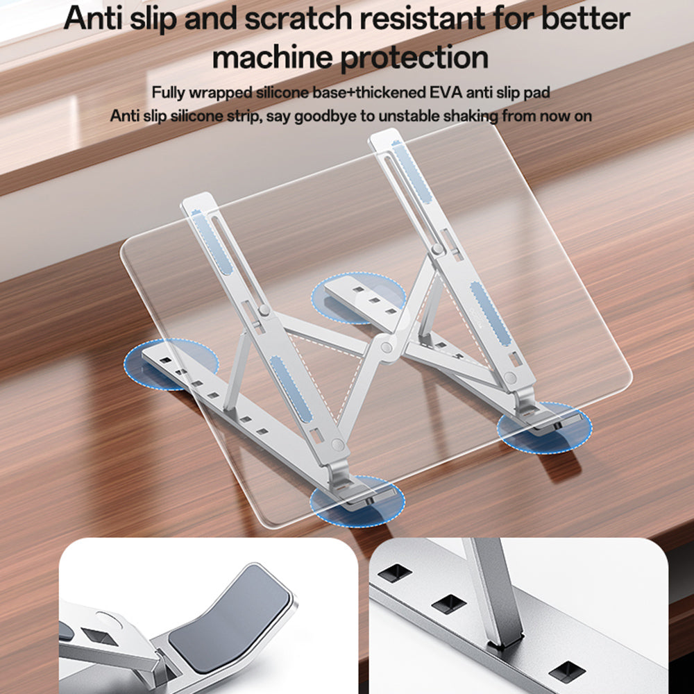 Suport Yesido LP07 pentru Laptop 13inch - 20inch, Argintiu