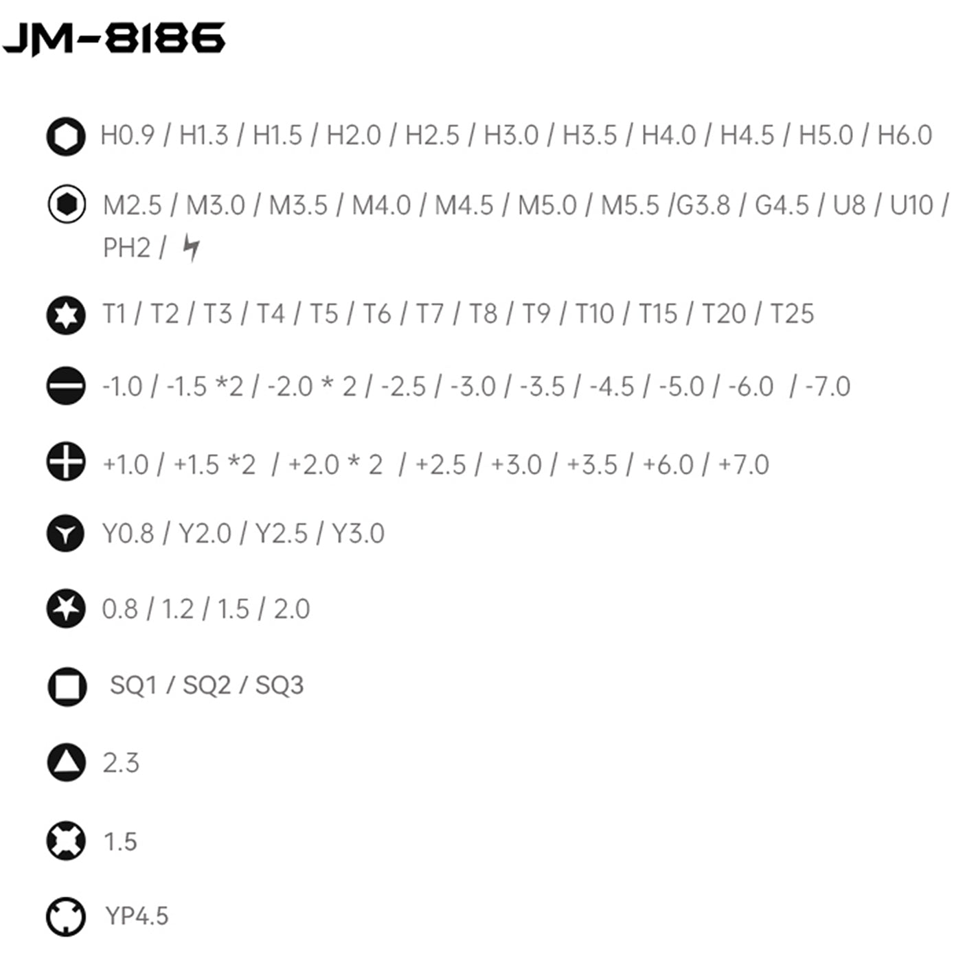 Surubelnita Jakemy JM-8186, 83w1