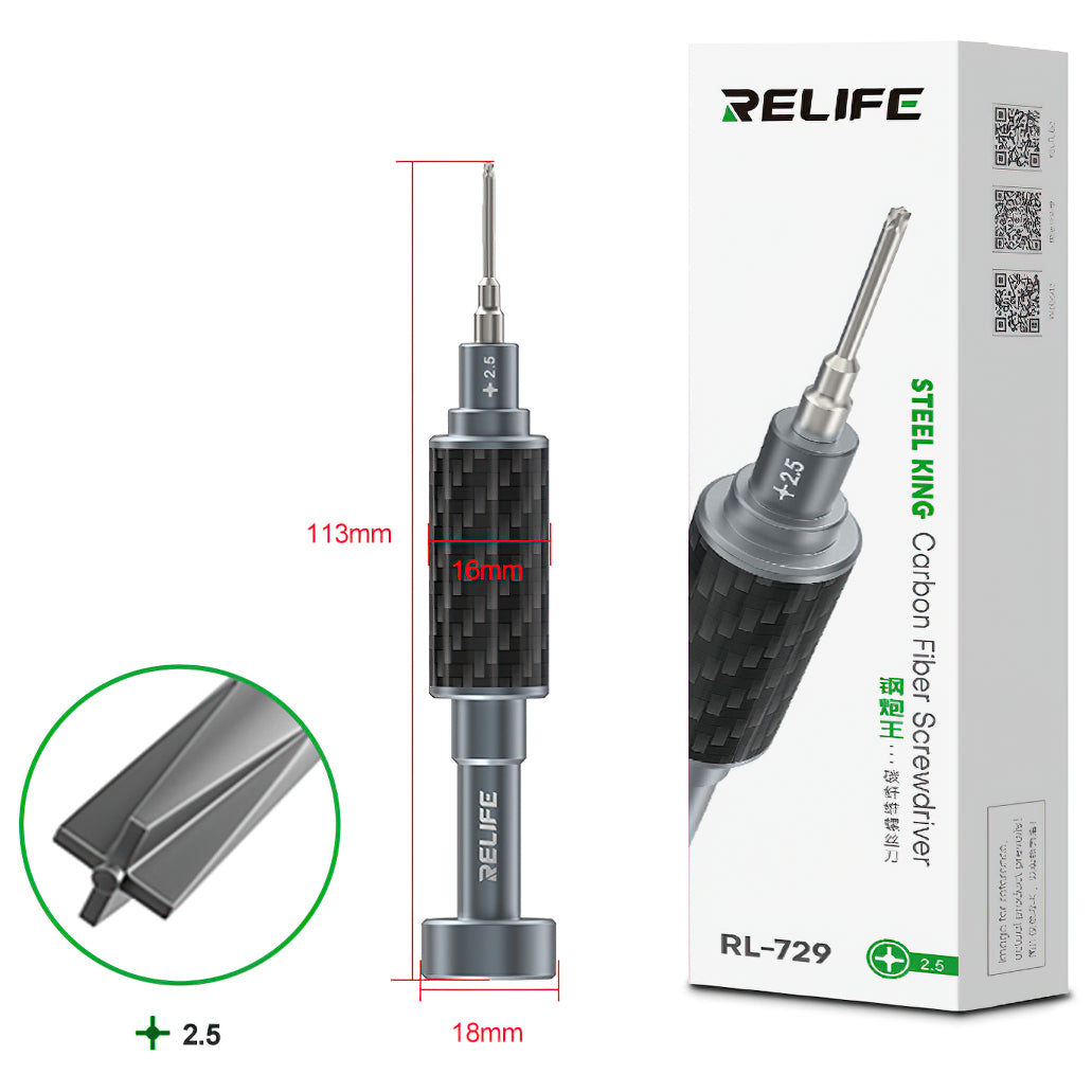 Surubelnita Relife RL-729, Cruce Goala 2.5mm