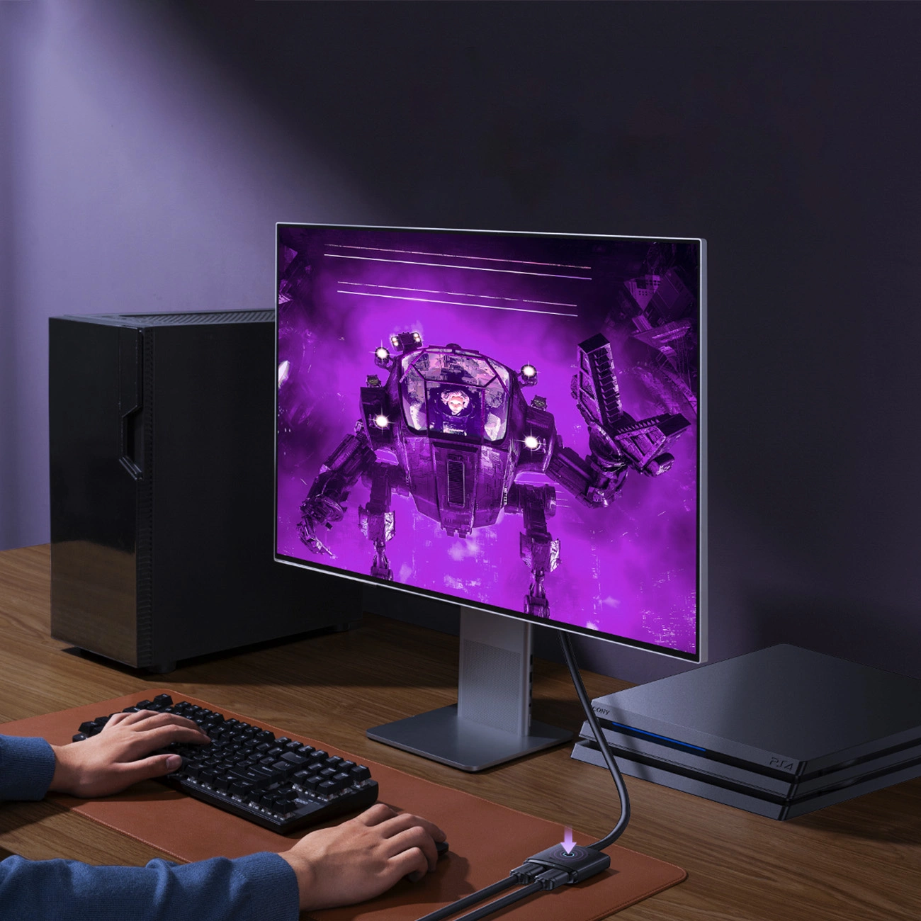 Switch Video HDMI Baseus AirJoy Bidirectional, Negru B01331105111-00