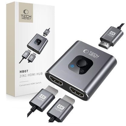 Switch Video HDMI Tech-Protect HB07, Gri
