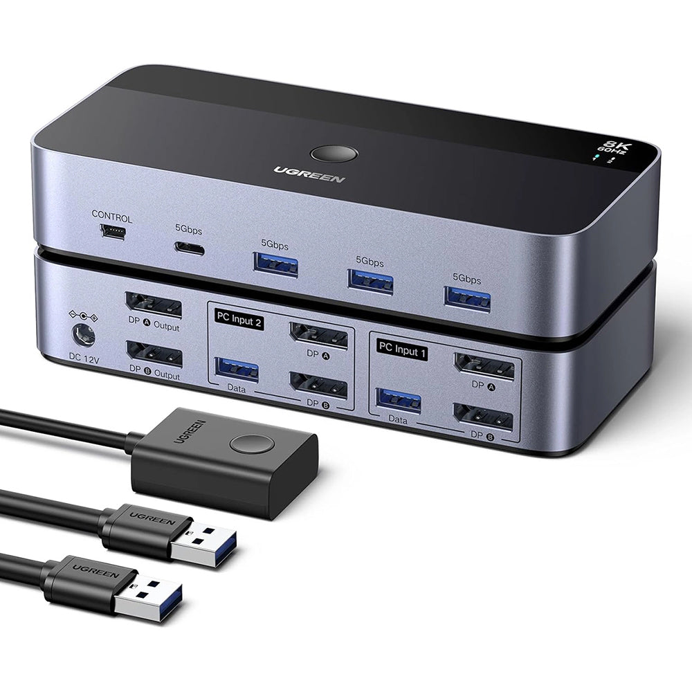 Switch Video DisplayPort UGREEN AK700 (55851), Gri