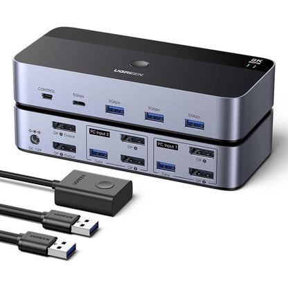 Switch Video DisplayPort UGREEN AK700 (55851), Gri