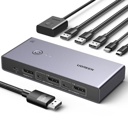 Switch Video DisplayPort UGREEN CM695 (25962), Negru