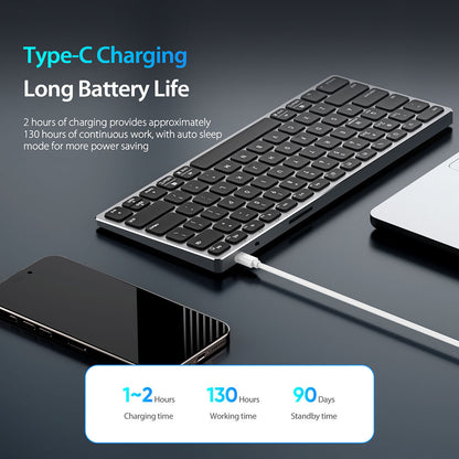 Tastatura Bluetooth DUX DUCIS LK Mini, Alba