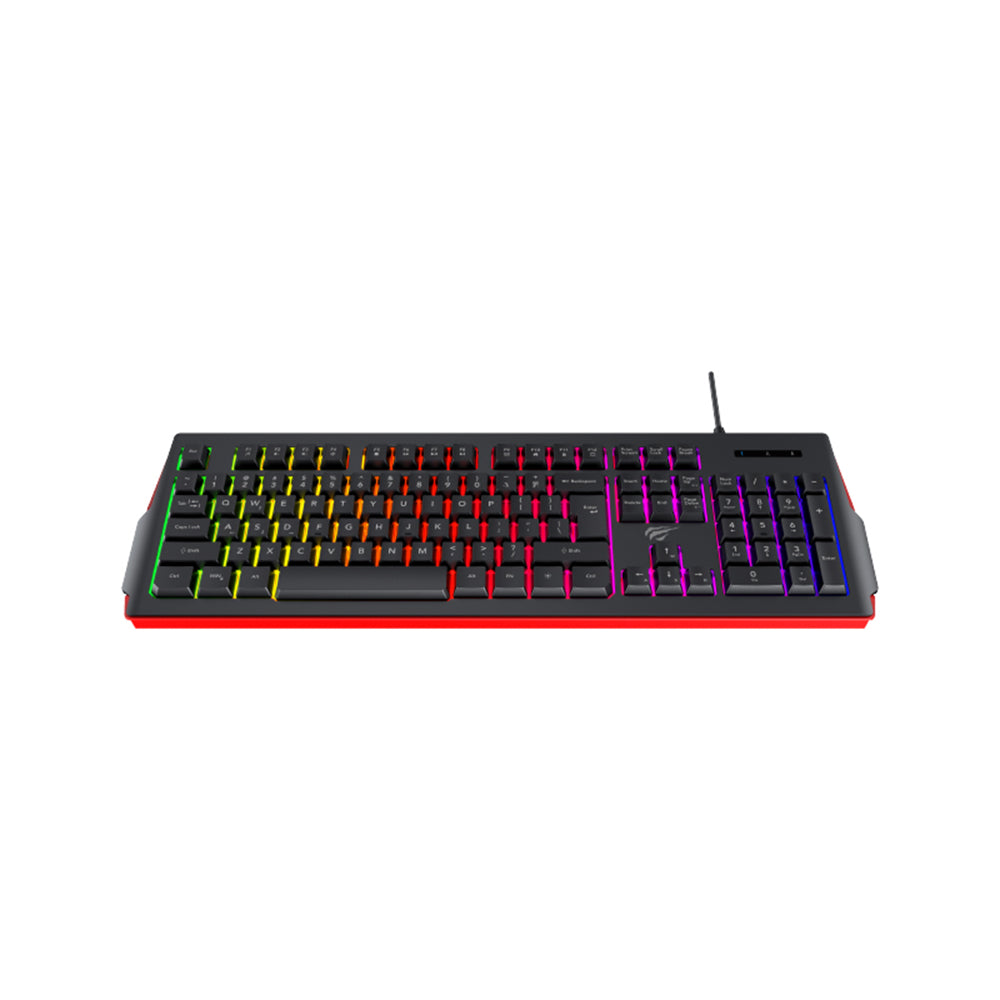 Tastatura Gaming HAVIT KB866L, RGB, 1.4m, Neagra Rosie