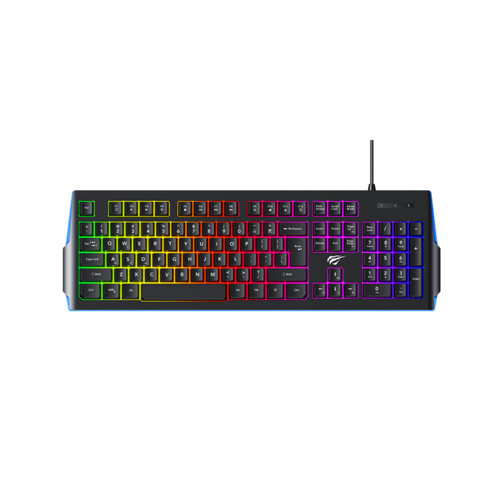 Tastatura Gaming HAVIT KB866L, RGB, 1.4m, Neagra Rosie