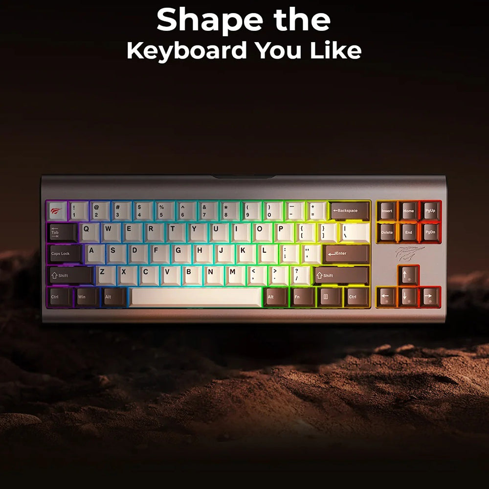 Tastatura Gaming HAVIT KB896L, RGB, 1.2m, Roz