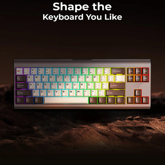 Tastatura Gaming HAVIT KB896L, RGB, 1.2m, Roz