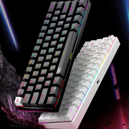 Tastatura Gaming HAVIT KB903L, RGB, 1.8m, Alba