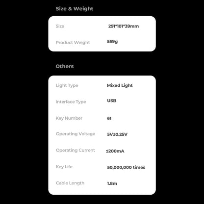 Tastatura Gaming HAVIT KB903L, RGB, 1.8m, Albastra Alba