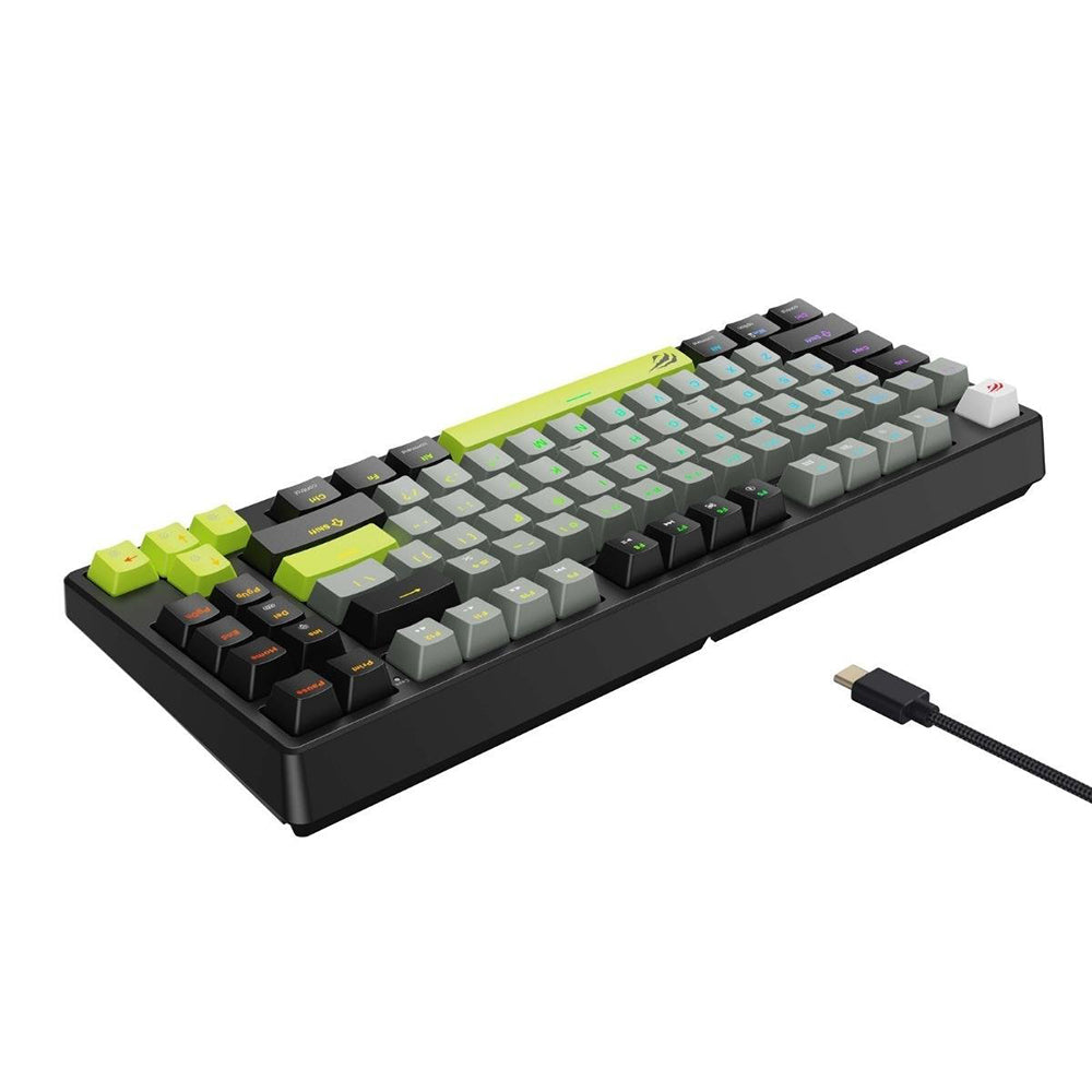 Tastatura Gaming HAVIT KB904L, RGB, 1.8m, Neagra Verde