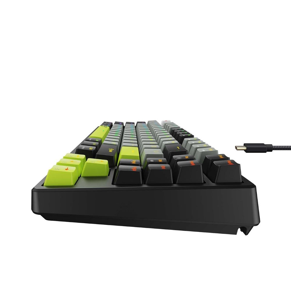 Tastatura Gaming HAVIT KB904L, RGB, 1.8m, Neagra Verde