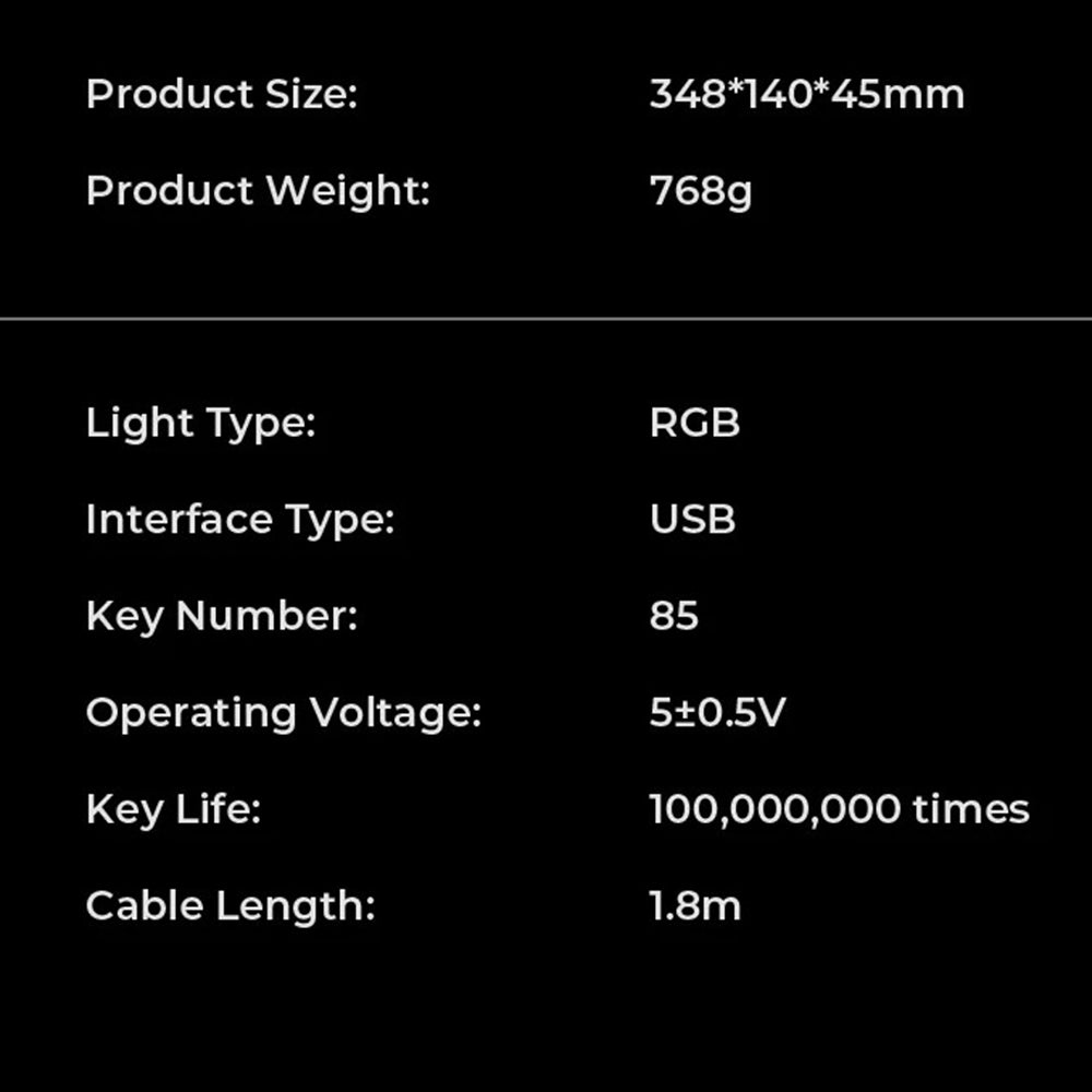 Tastatura Gaming HAVIT KB904L, RGB, 1.8m, Neagra Verde