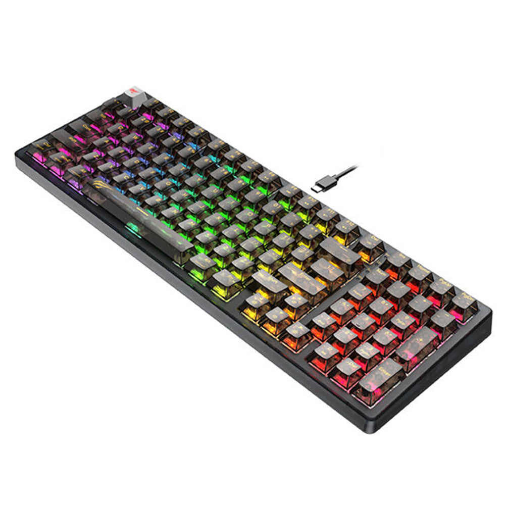 Tastatura Gaming Wired USB HAVIT KB875L, RGB, 1.8m, Transparenta Neagra