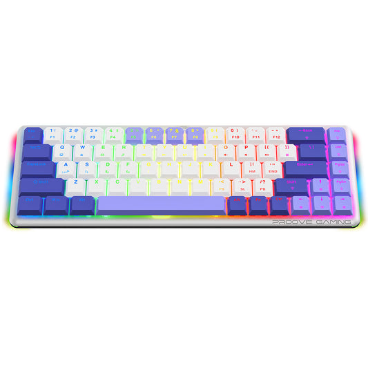 Tastatura Gaming Wireless Proove AFK, RGB, BT / Wi-Fi / Wired, 1.5m, Alba WKAFKEN22002
