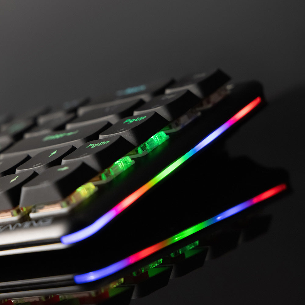 Tastatura Gaming Wireless Proove AFK, RGB, BT / Wi-Fi / Wired, 1.5m, Neagra WKAFKEN22001