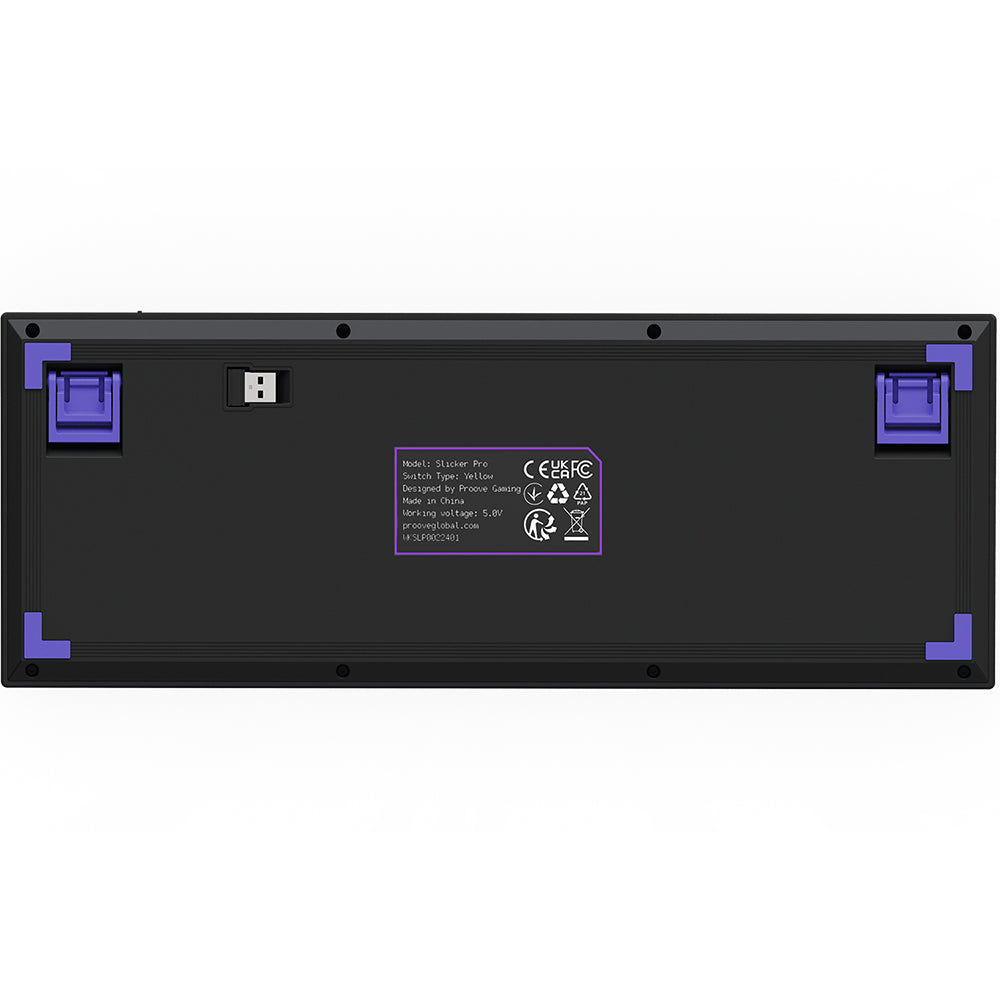 Tastatura Gaming Wireless Proove Slicker Pro, RGB, BT / Wi-Fi / Wired, 1.8m, Neagra WKSLPEN22416