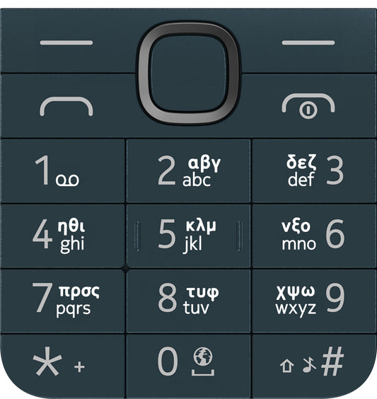 Greek Keypad for Nokia 225 4G (2024), Blue