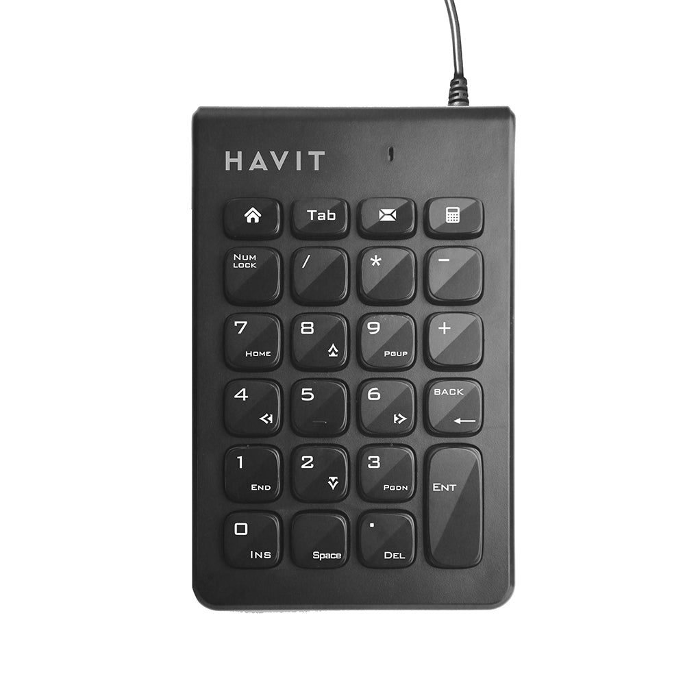 Tastatura Numerica Wired USB HAVIT KB223, 1.5m, Neagra
