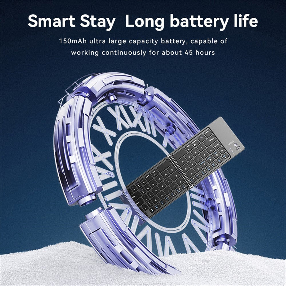 Tastatura Pliabila Bluetooth Yesido KB27, Neagra