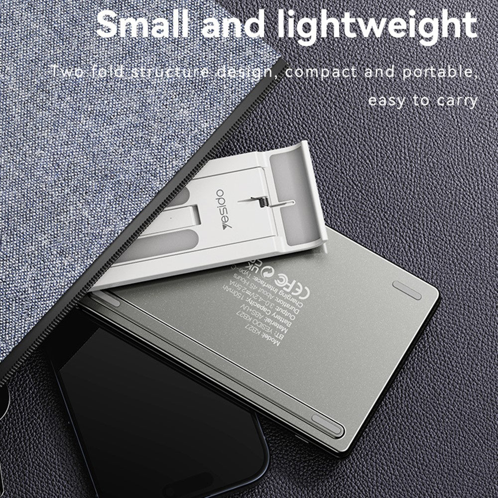 Tastatura Pliabila Bluetooth Yesido KB27, Neagra