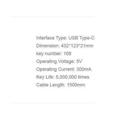 Tastatura Wired USB HAVIT KB252, USB-C, 1.5m, Neagra