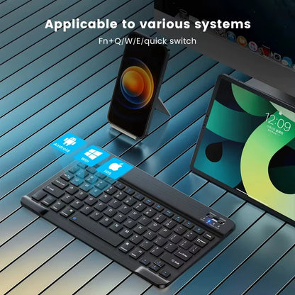 Tastatura Wireless Techsuit WK1, RGB, Neagra