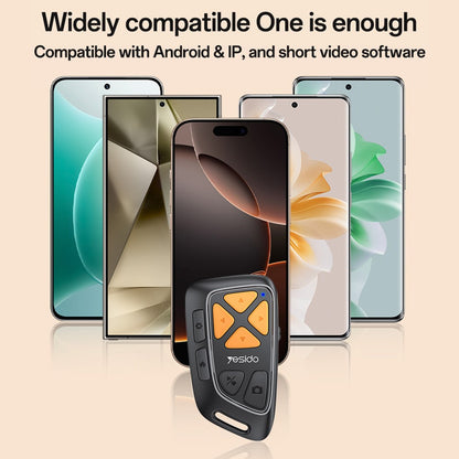 Telecomanda Bluetooth Multimedia Yesido SF25, Neagra