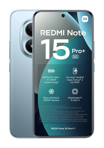 Telefon Mobil Xiaomi Redmi Note 15 Pro 5G, 256GB, 8GB, Glacier Blue MZB0M05EU