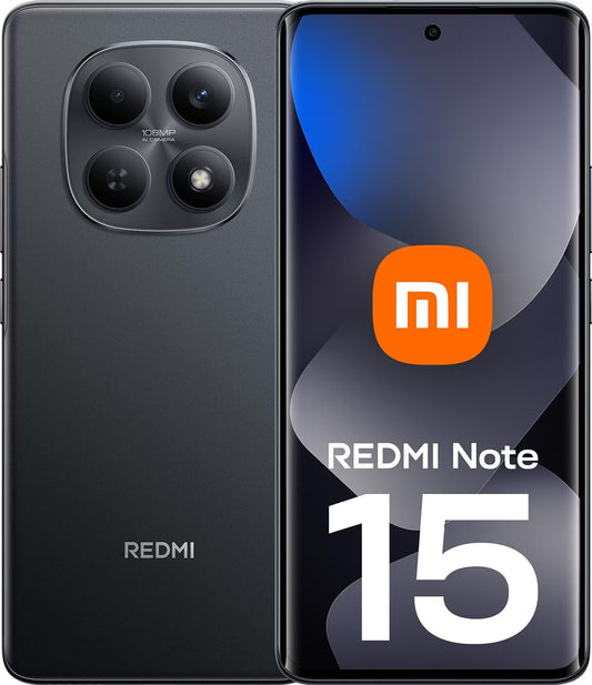 Telefon Mobil Xiaomi Redmi Note 15 4G, 128GB, 6GB, Black MZB0M8GEU