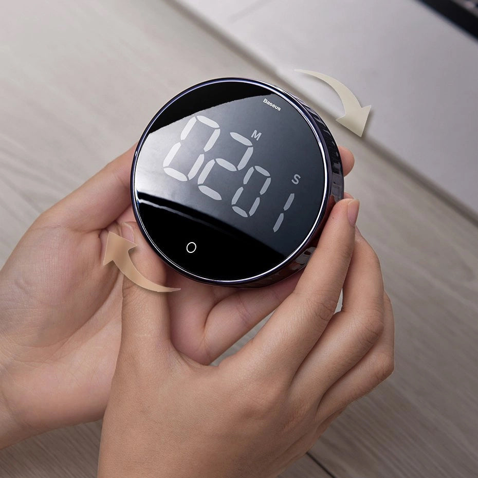 Timer Temporizator Baseus Heyo Rotation, Negru ACDJS-01