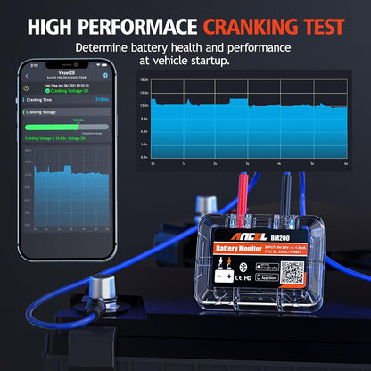 Tester Bluetooth Monitorizare Baterie Auto Ancel BM200