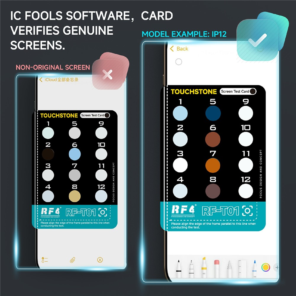Tester Polarizare Display RF4 RF-T01 pentru Apple iPhone 12 - 17 Series
