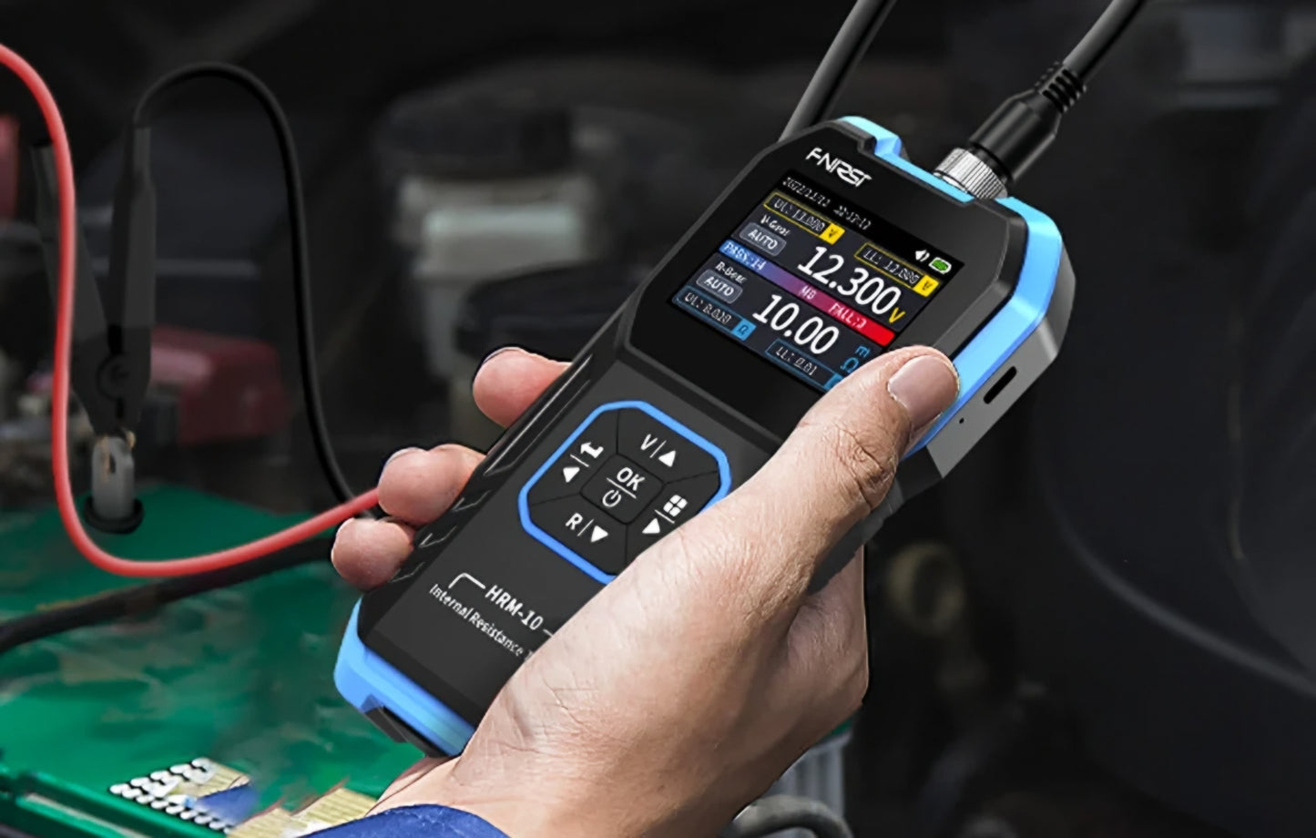 Tester Service Fnirsi HRM-10 pentru masurare rezistenta interna tensiune baterie / acumulator