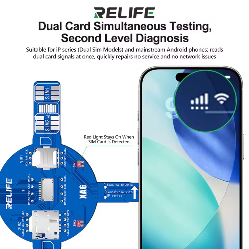 Tester Service Relife XA6 Dual pentru Cartela SIM / Card Memorie