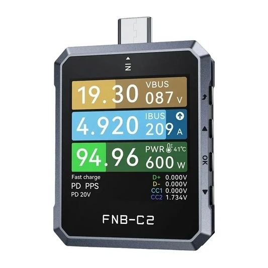 Tester Voltaj Fnirsi FNB-C2, USB-C