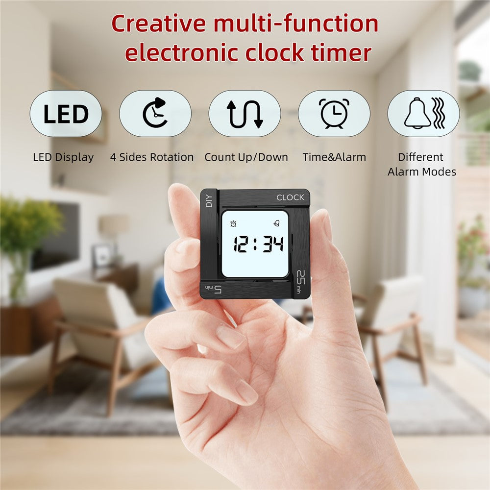 Timer Temporizator OEM EN7019 Flip, Negru