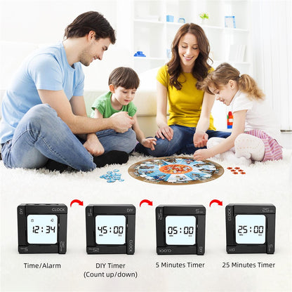 Timer Temporizator OEM EN7019 Flip, Negru