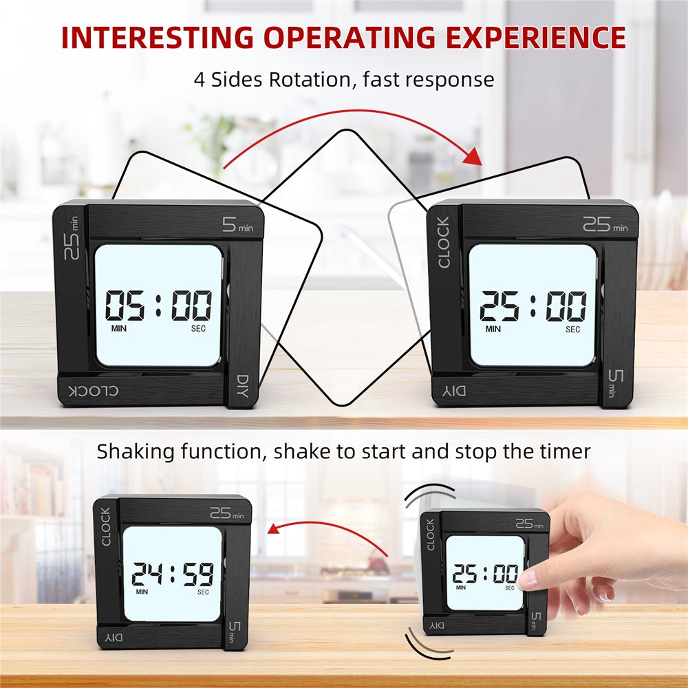 Timer Temporizator OEM EN7019 Flip, Negru