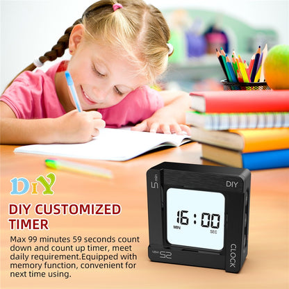 Timer Temporizator OEM EN7019 Flip, Negru