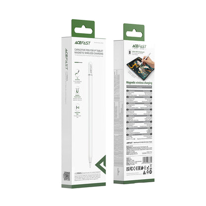 Touch Pen Acefast V3 pentru iPad, Versiune Activ, Alb