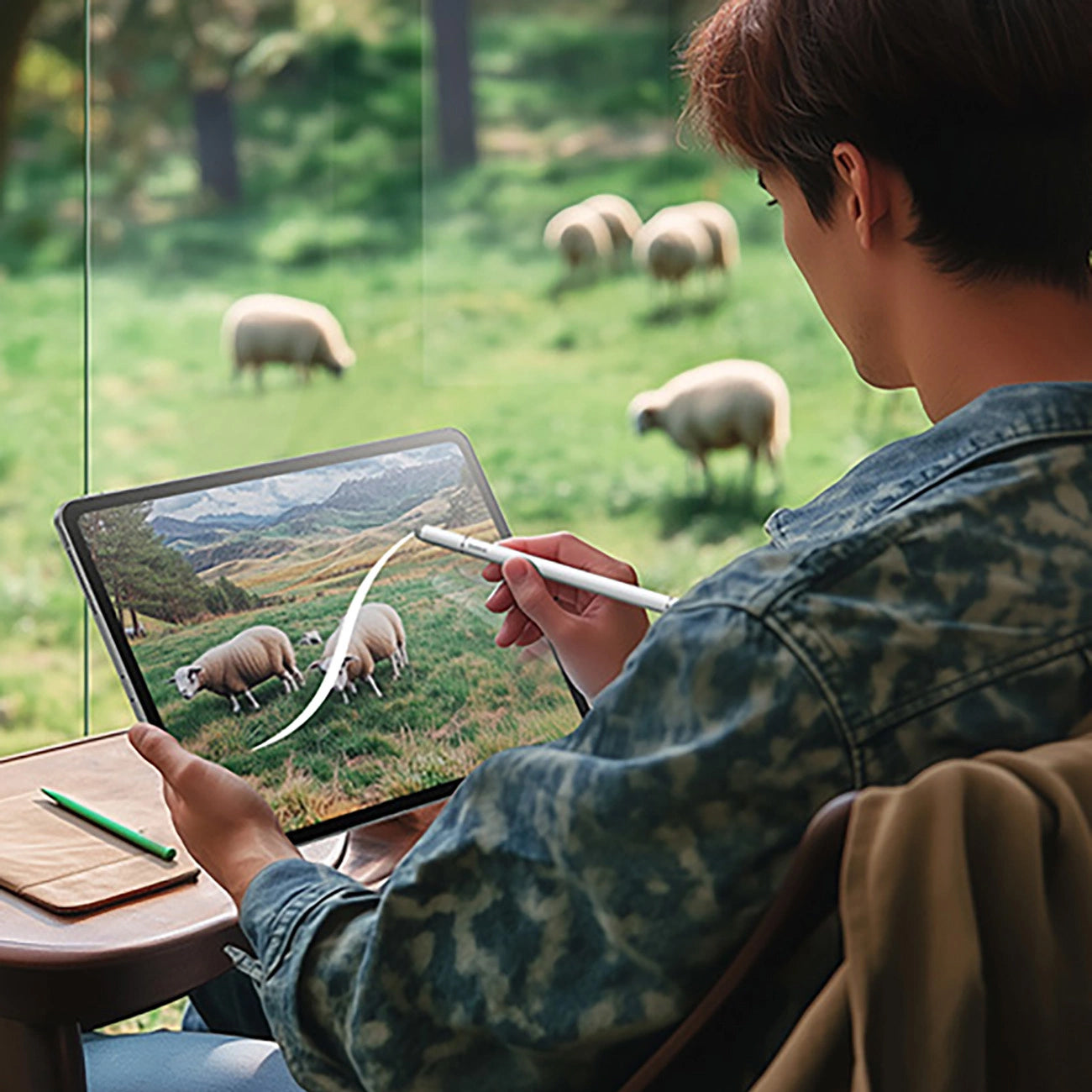 Touch Pen Baseus Smooth Writing 3 Magnetic 3in1 Series, Versiune Pasiv, Alb P80080804213-00